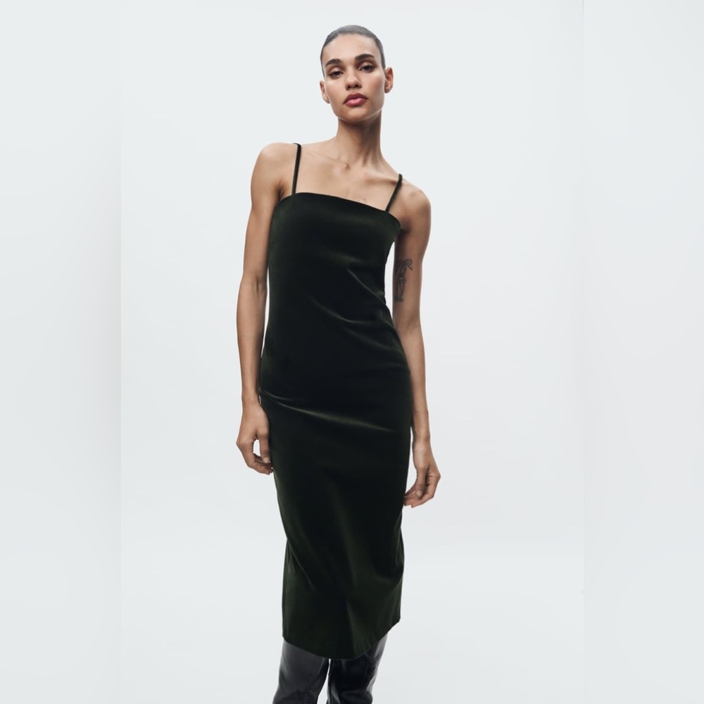 Zara Velvet Tube Dress